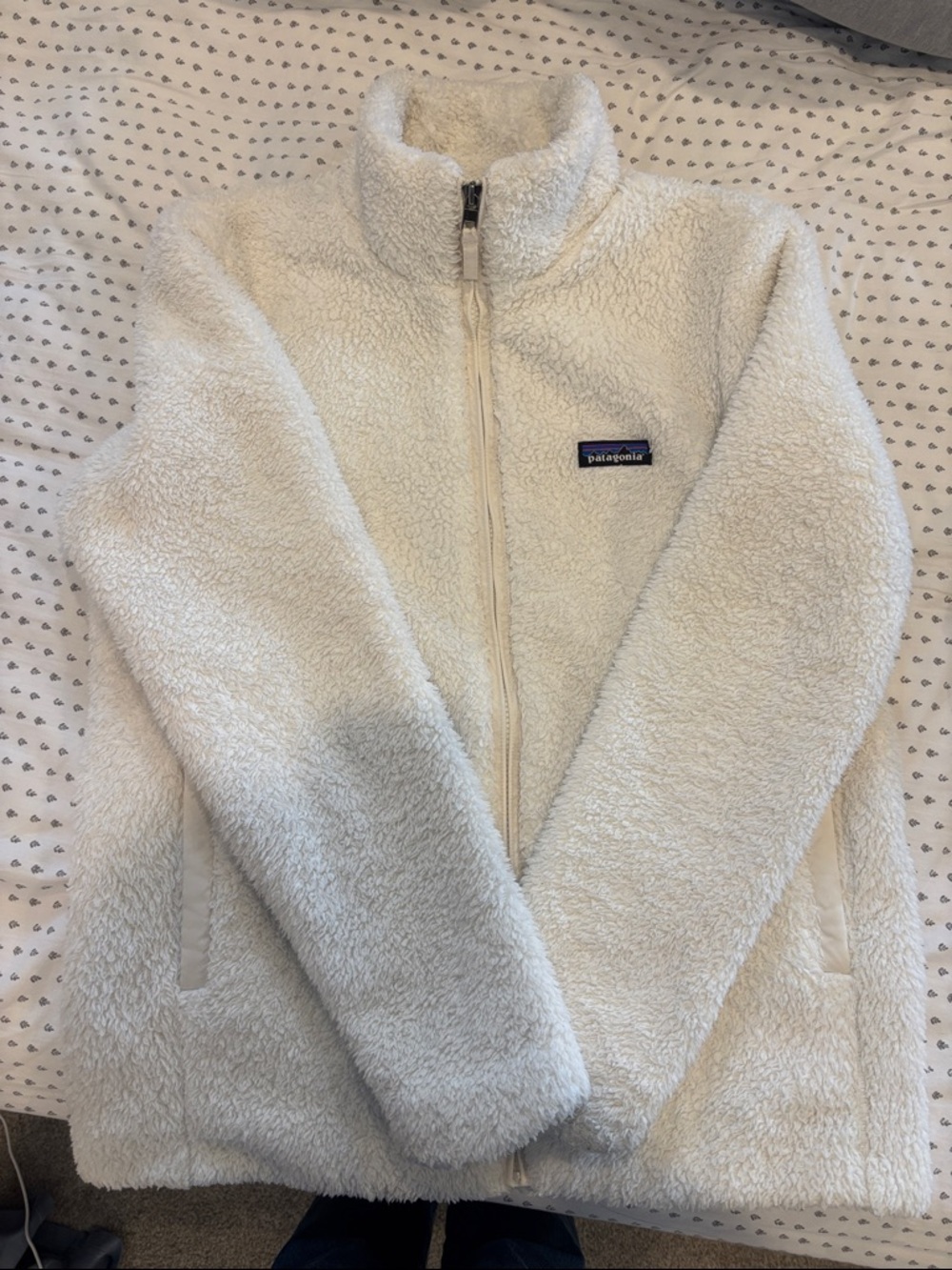 Patagonia Cream Teddy Fleece Jacket